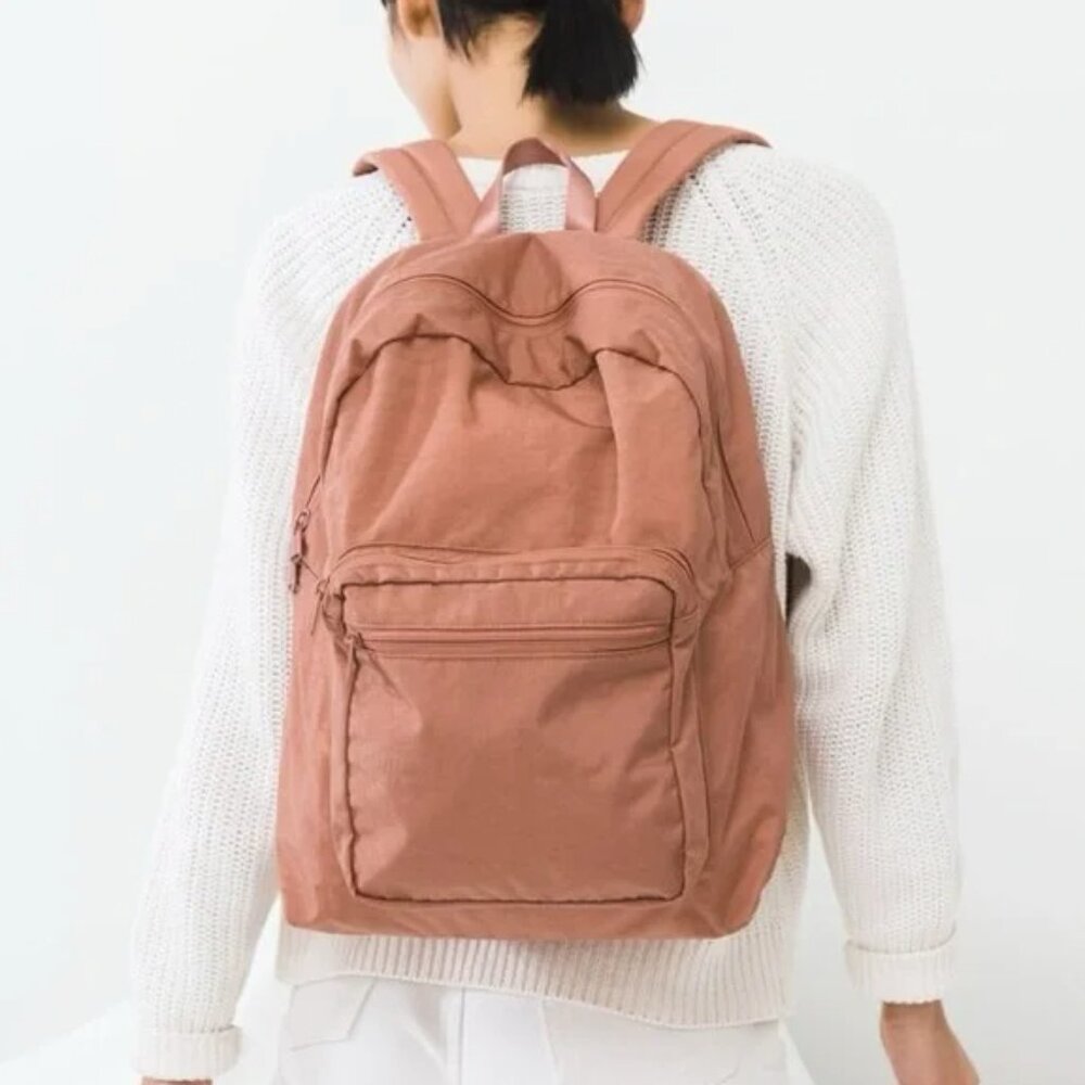 BAGGU School Backpack in Terracotta
